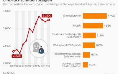 Infografik: Einbruchschäden steigen