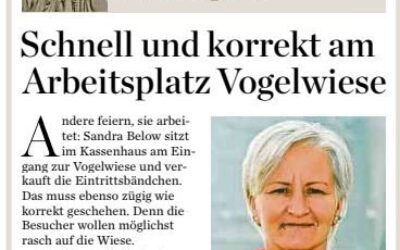 Naumburger Tageblatt: Schnell und korrekt am Arbeitsplatz Vogelwiese
