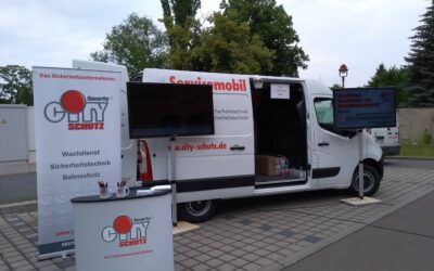 City Schutz bei der BIZ Nacht in Weißenfels