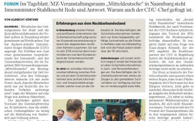 Naumburger Tageblatt: Von Sicherheit bis zur AfD