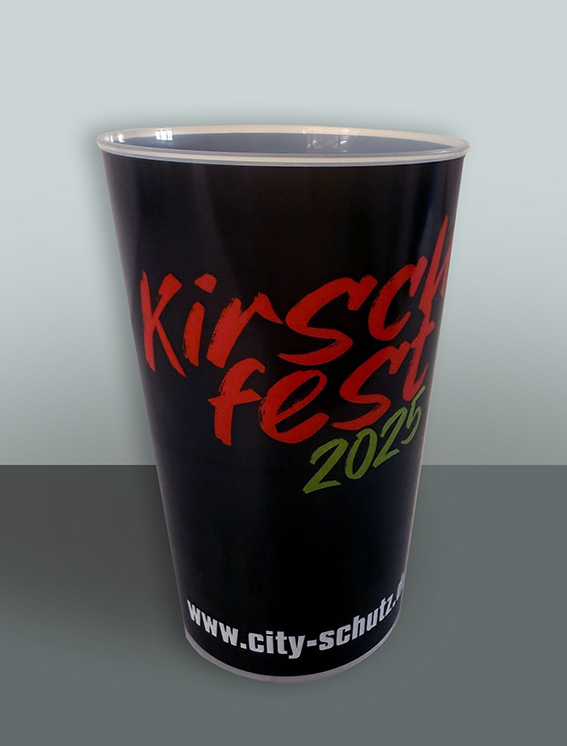 City Schutz Kirschfest 0,5 L Kunststoffbecher – Bild 2